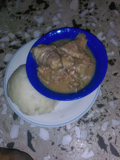 A picture of Nsala (white soup).