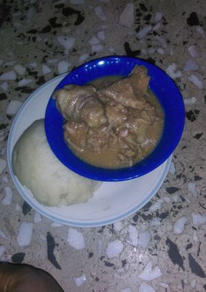 A picture of Nsala (white soup).