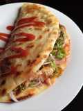 Crispy Cubano Flatbread Sandwich