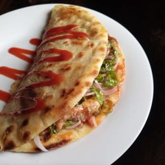 A picture of Crispy Cubano Flatbread Sandwich.
