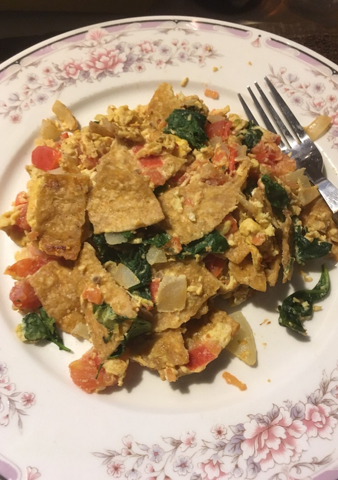 Una foto de Migas de tortilla