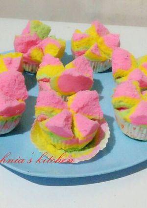 Foto resep Bolu kukus mekar pelangi