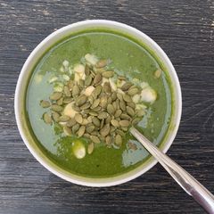 A picture of Easy green vegetable lemongrass soup #vegan #vegetarian #gluten-free #paleo.