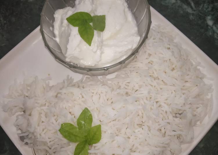 Steps to Make Any-night-of-the-week Plain rice or curd rice