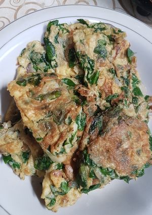 Foto resep Telur dadar daun kelor