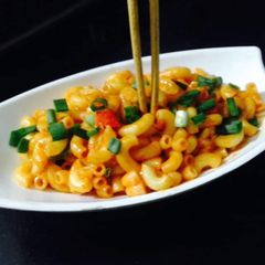A picture of Chicken red sauce macaroni.