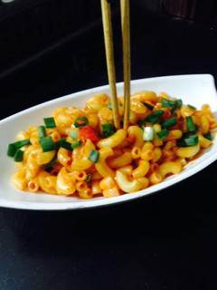 A picture of Chicken red sauce macaroni.