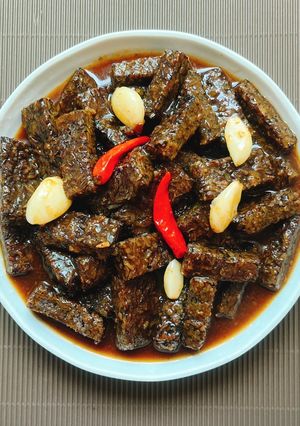 黑糖滷米血 的食譜成品照片