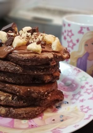 Φωτογραφία της συνταγής Pancakes σοκομπανάνα🍌🍫