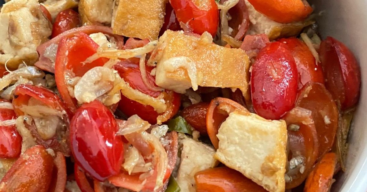 Tumis Kulit Melinjo Teri Nasi