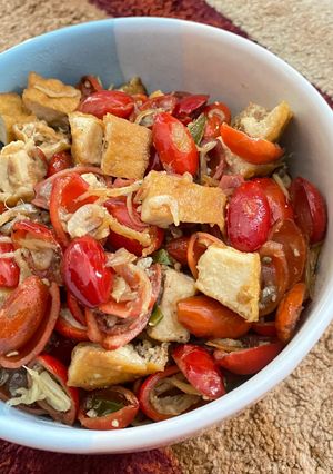 Foto resep Tumis Kulit Melinjo Teri Nasi
