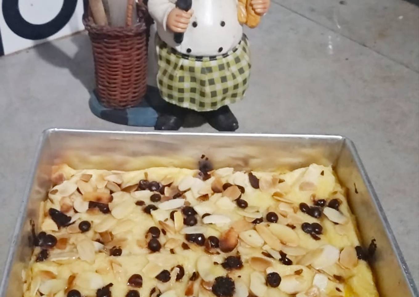 Bread pudding enak