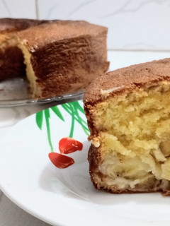 Una foto de 🍌🍌 Tarta con banana 🍌🍌