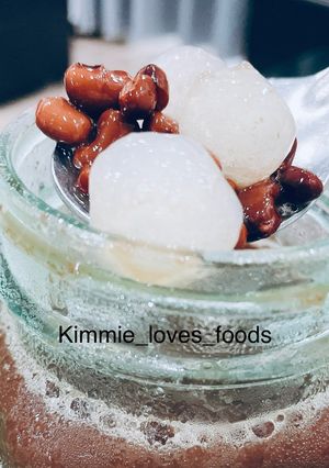 Hình của món Chè đỗ đen trân châu dừa.