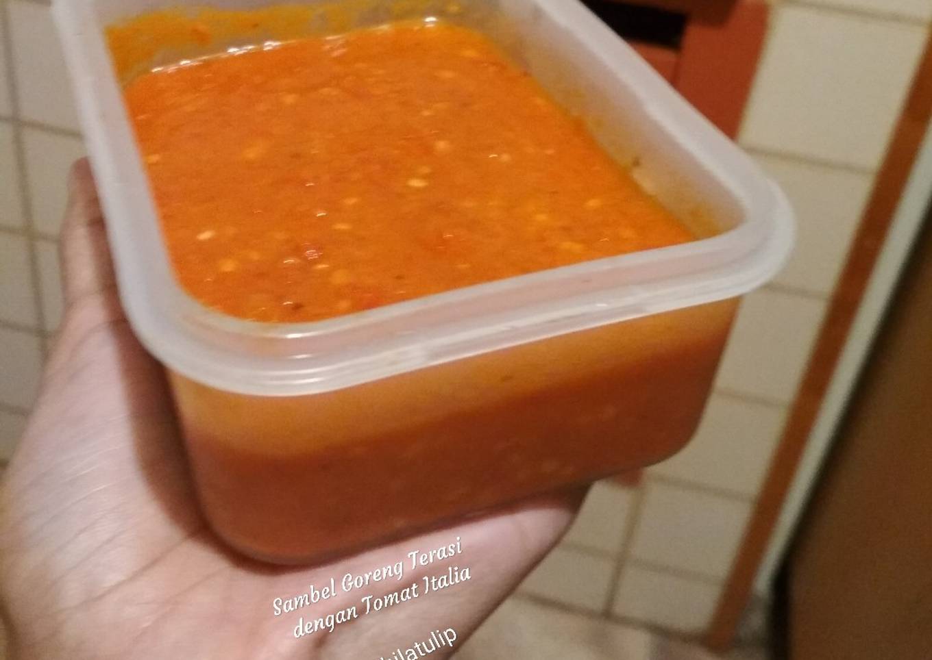 Sambel Goreng Terasi dengan Tomat Italia