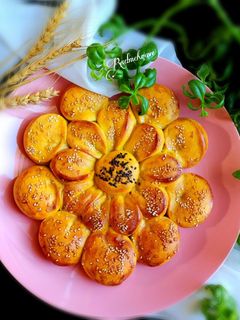عکسی از دستور نان بلغاری مغز دار (بدون فر)