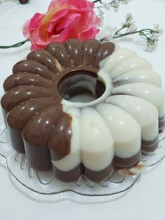 Foto resep Pudding Roti Zebra
