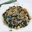Ground Pork Stir Fry With Spinach and Carrot