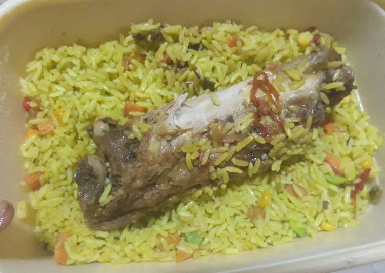 Recipe of Homemade Fried rice with turkey