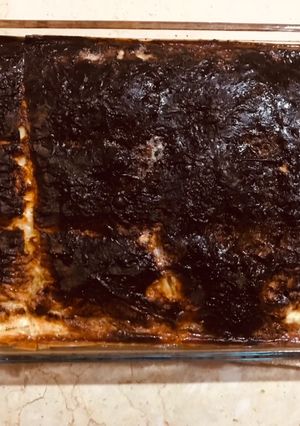 صورة لوصفة جلاش باللحمه المفرومه والموتزاريلا 😋