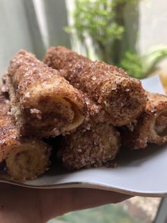 Foto resep Peanut Cinnamon Roll Toast