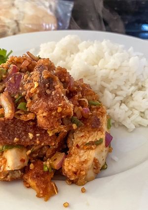 รูปของ ข้าวยำไก่แซ่บซี๊ด