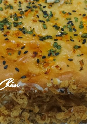 Hình của món Bánh mì nướng sốt cheese chà bông.