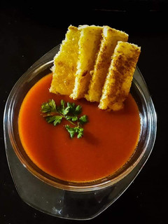 A picture of Smoked tomato soup.