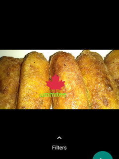 A picture of Yam rolls.