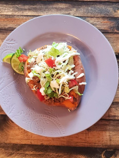 A picture of Taco Stuffed Potatoes.