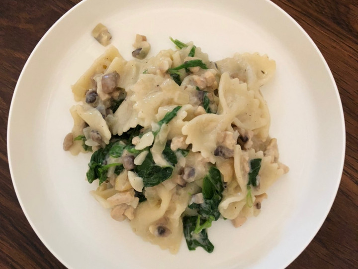 Resep Mpasi 1+ Creamy Mushroom Chicken Pasta Enak