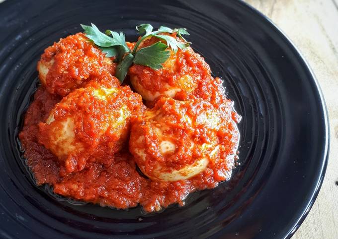 Resep Sambal Balado Telur Bulat Oleh Iis Ismatullah Cookpad