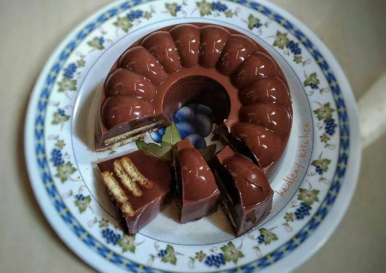Resep Puding Coklat Biskuit Roma Kelapa, Bikin Ngiler