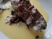 A picture of chocolate frosting