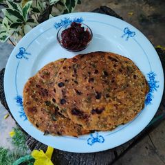 A picture of Soya flour Thepla.