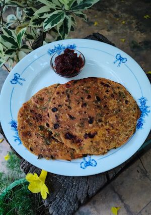 A picture of Soya flour Thepla.