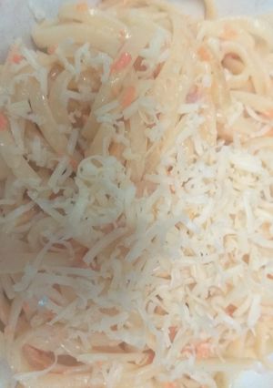 Foto resep Spagheti Carbonara wortel