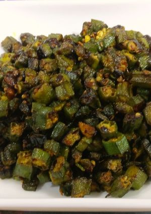 A picture of Karari Bhindi.