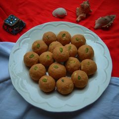 A picture of Besan Ladoo Gram flour Ladoo.