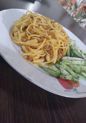 عکسی از دستور ماکارونی با سویا