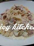 Fettuchini carbonara simple