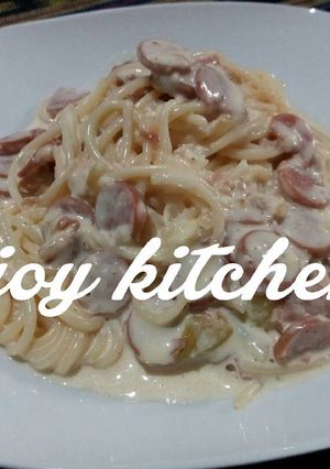 Foto resep Fettuchini carbonara simple