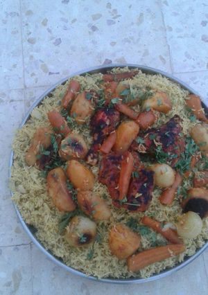 صورة لوصفة مندي بالدجاج (على طريقتي)