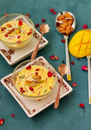 A picture of Mango Rabdi.