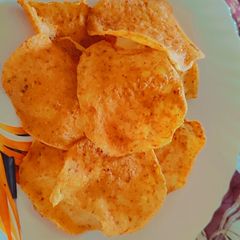 Potato pappad A picture of Potato pappad.