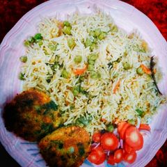 Peas Pulao! A picture of Peas Pulao!.