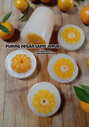 Foto resep Puding Degan Lapis Jeruk
