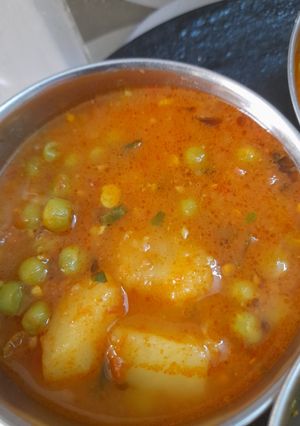 आलू मटर रसेदार (aloo matar rasedar recipe in Hindi) रेसिपी मुख्य फोटो