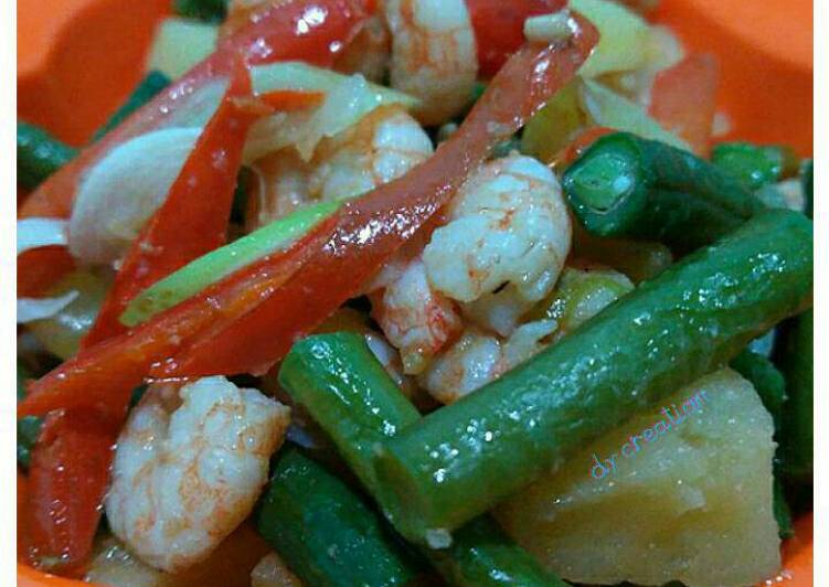 Tumis kentang udang kacang panjang (postingRame2_tumissayur)