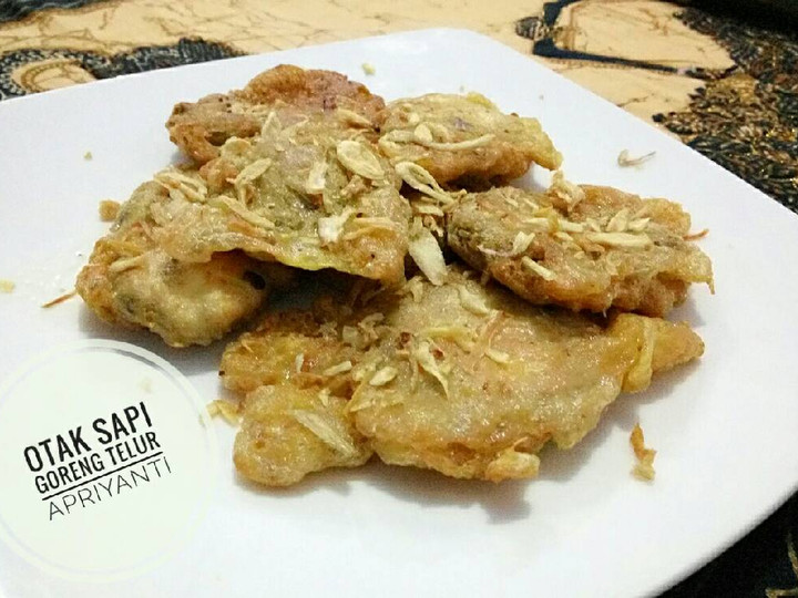 Cara Membuat Otak sapi goreng telur Ekonomis